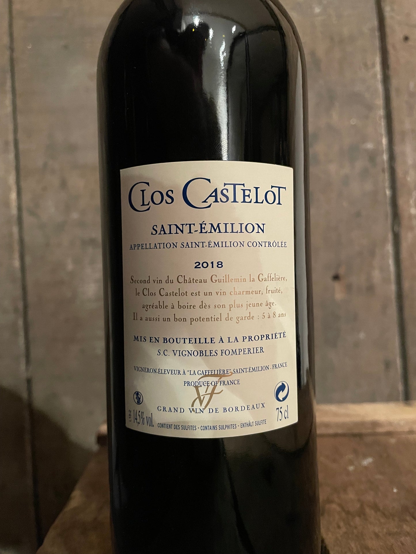 Clos Castelot rouge 2016 - Saint Émilion - Magnum