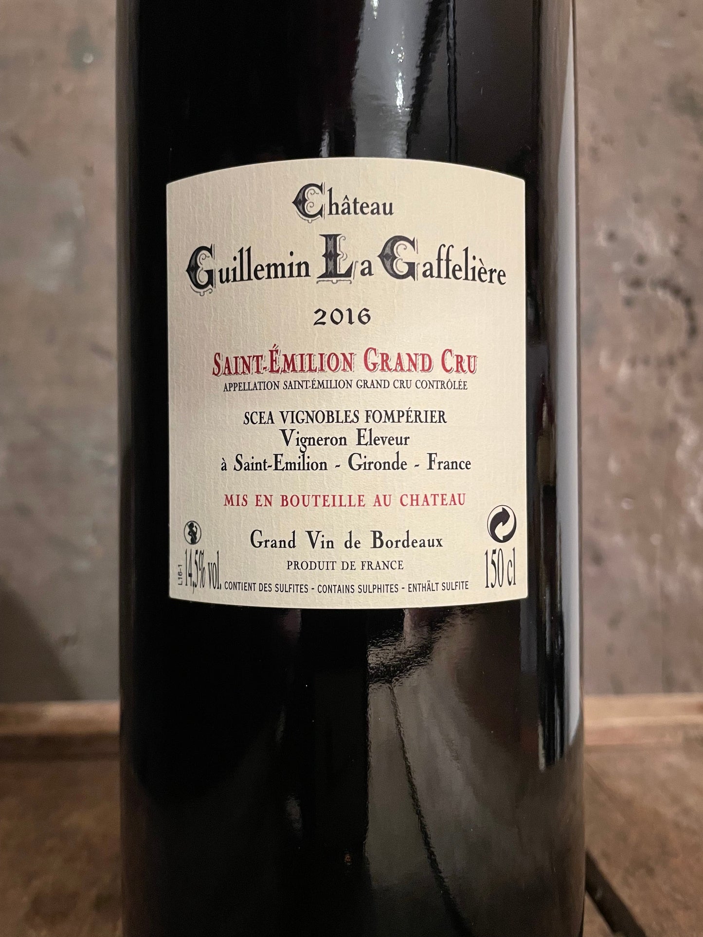 Château Guillemin la Gaffelière Rouge - Saint Emilien Grand Cru - Magnum