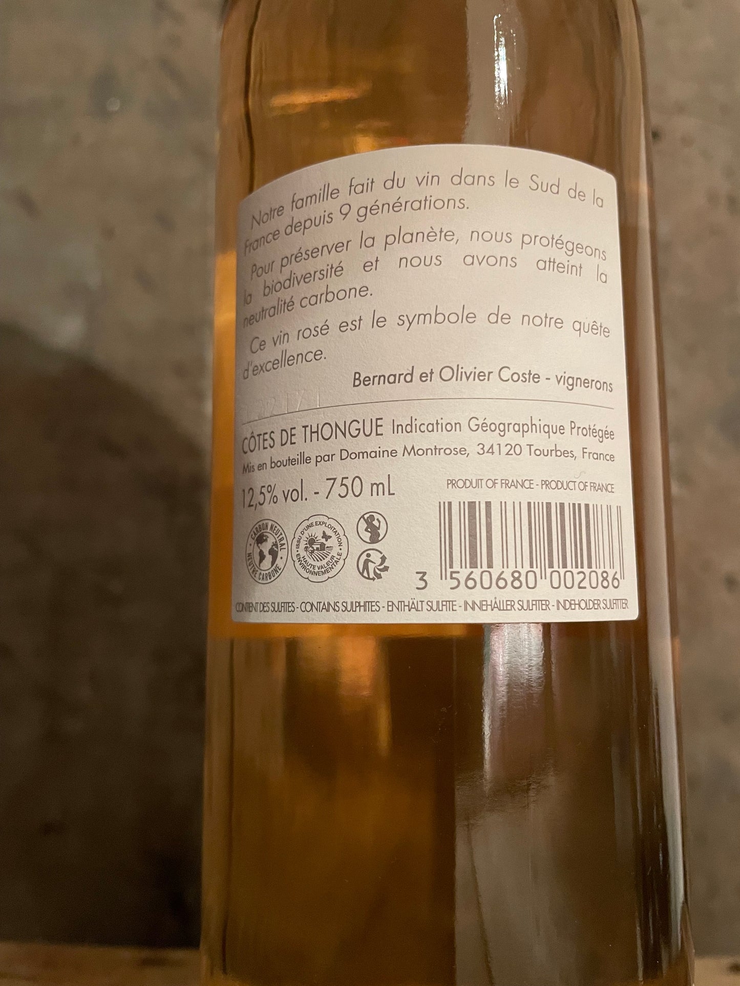 IGP Côtes de Thongue Rosé - 2024 - Magnum