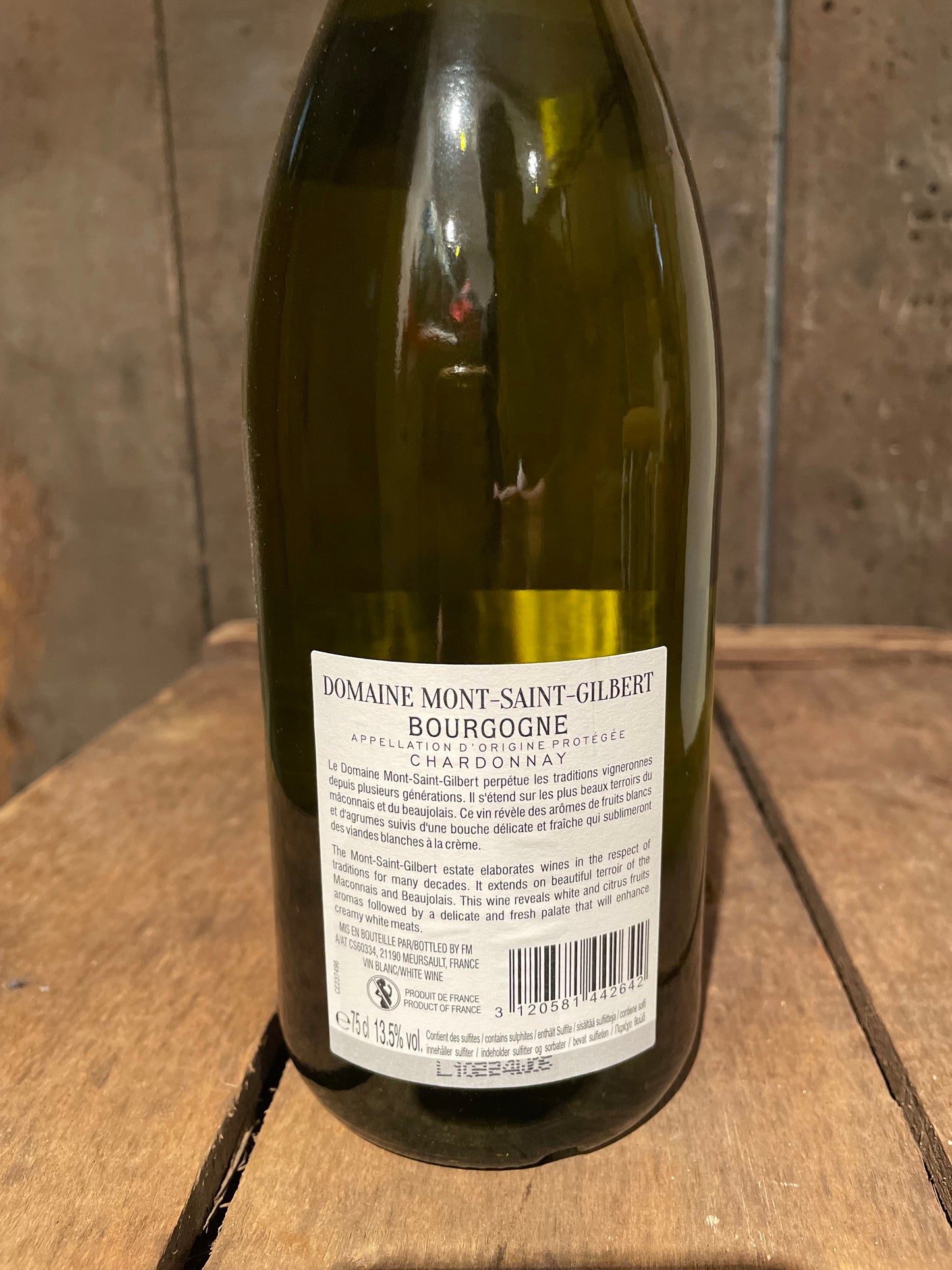 Bourgogne Chardonnay Blanc - Domaine Mont Saint Gilbert - Carton de 6
