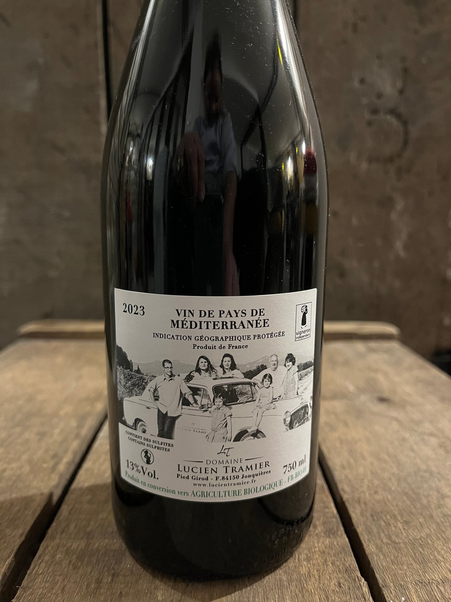 Vin de Pays de Méditerrannée rouge 2023 - Cuvée Pitreries - Domaine Lucien Tramier - carton de 6