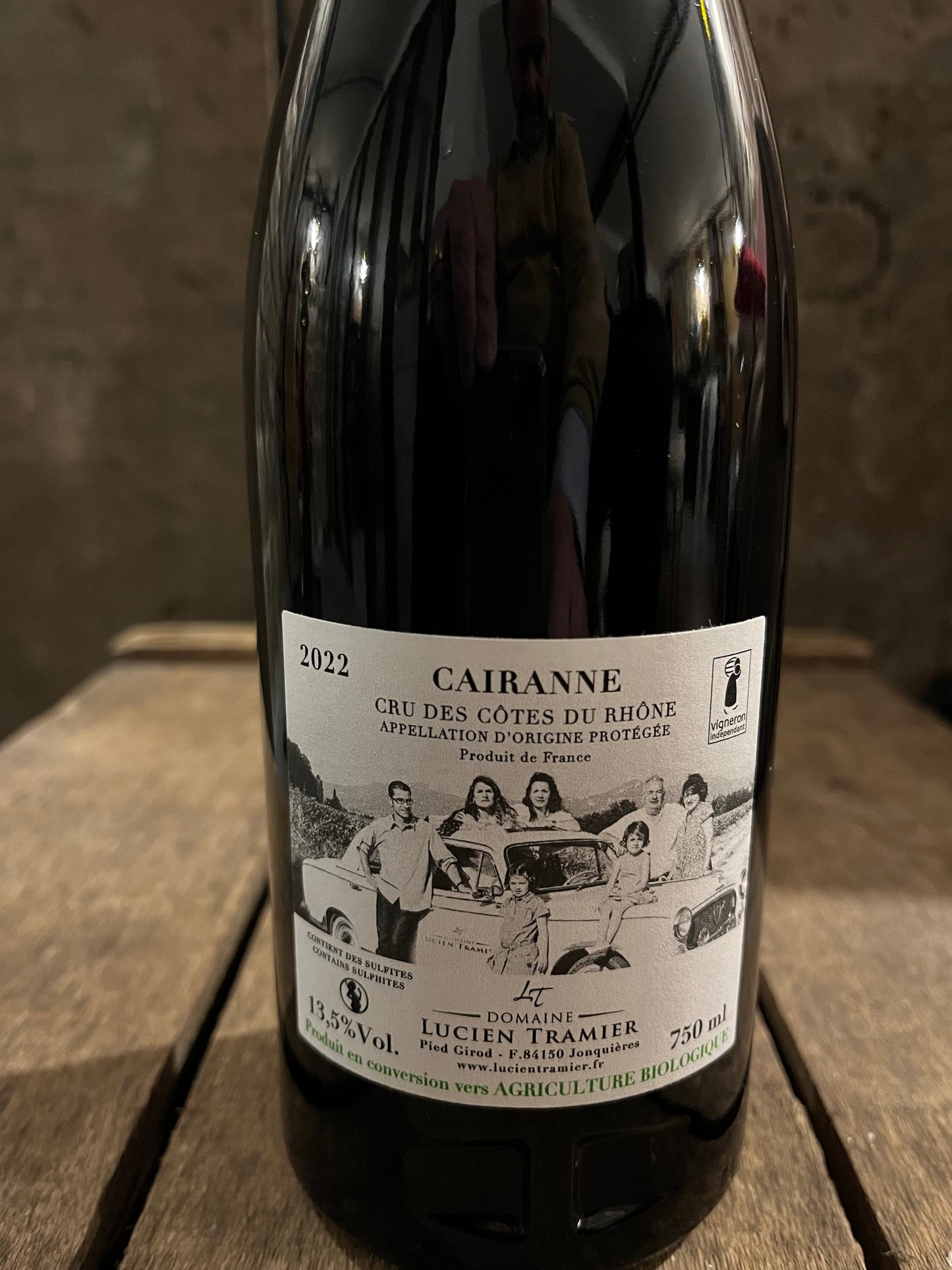 Cairanne rouge 2022 - Domaine Lucien Tramier - carton de 6