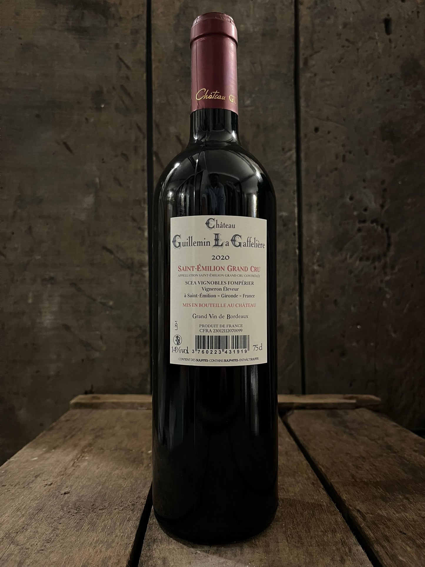 Château Guillemin La Gaffelière rouge 2020 - Saint Emilion Grand Cru - carton de 6