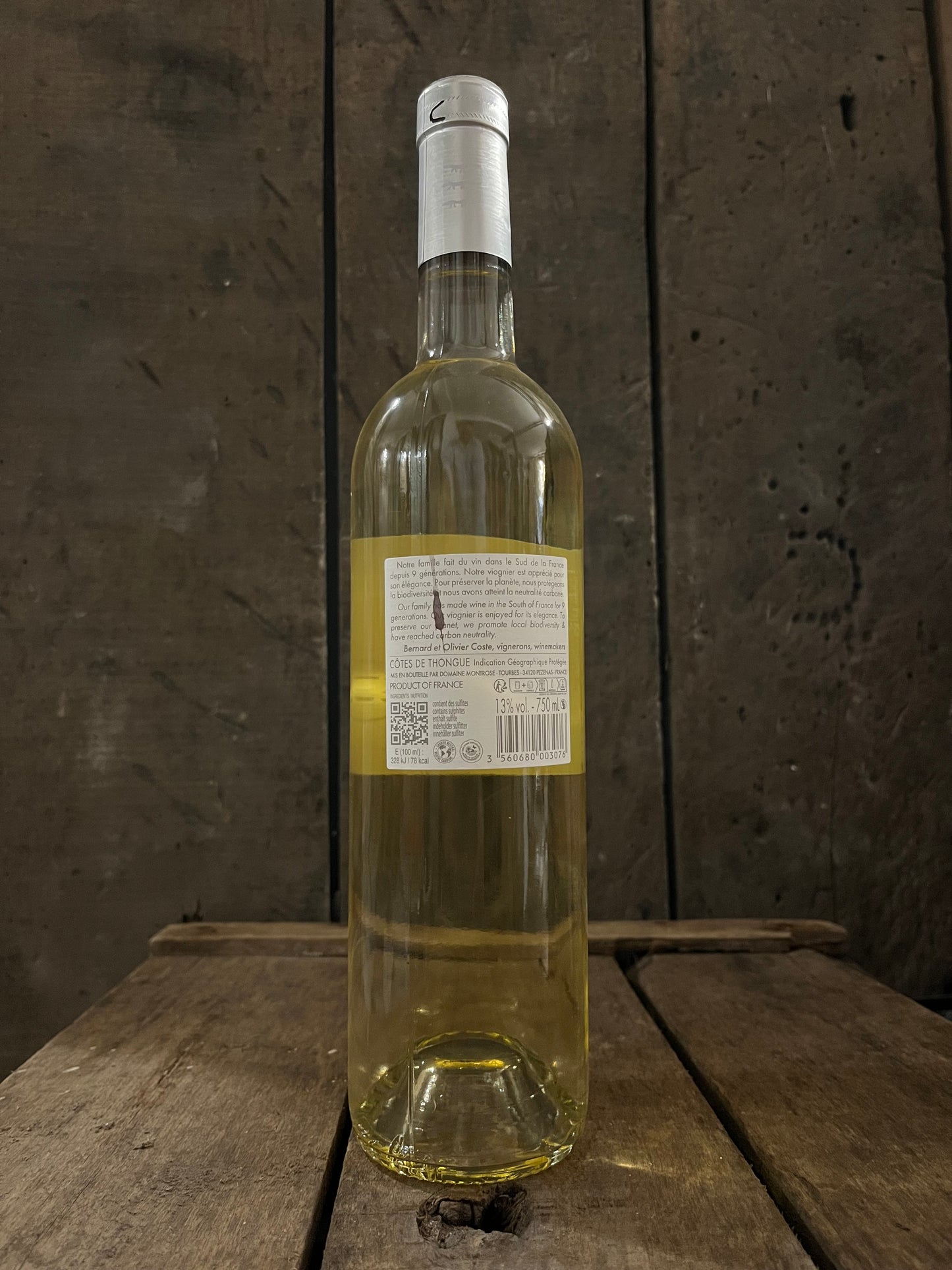 IGP Côtes de Thongue- Montrose Viognier - Blanc - 2024 - carton de 6