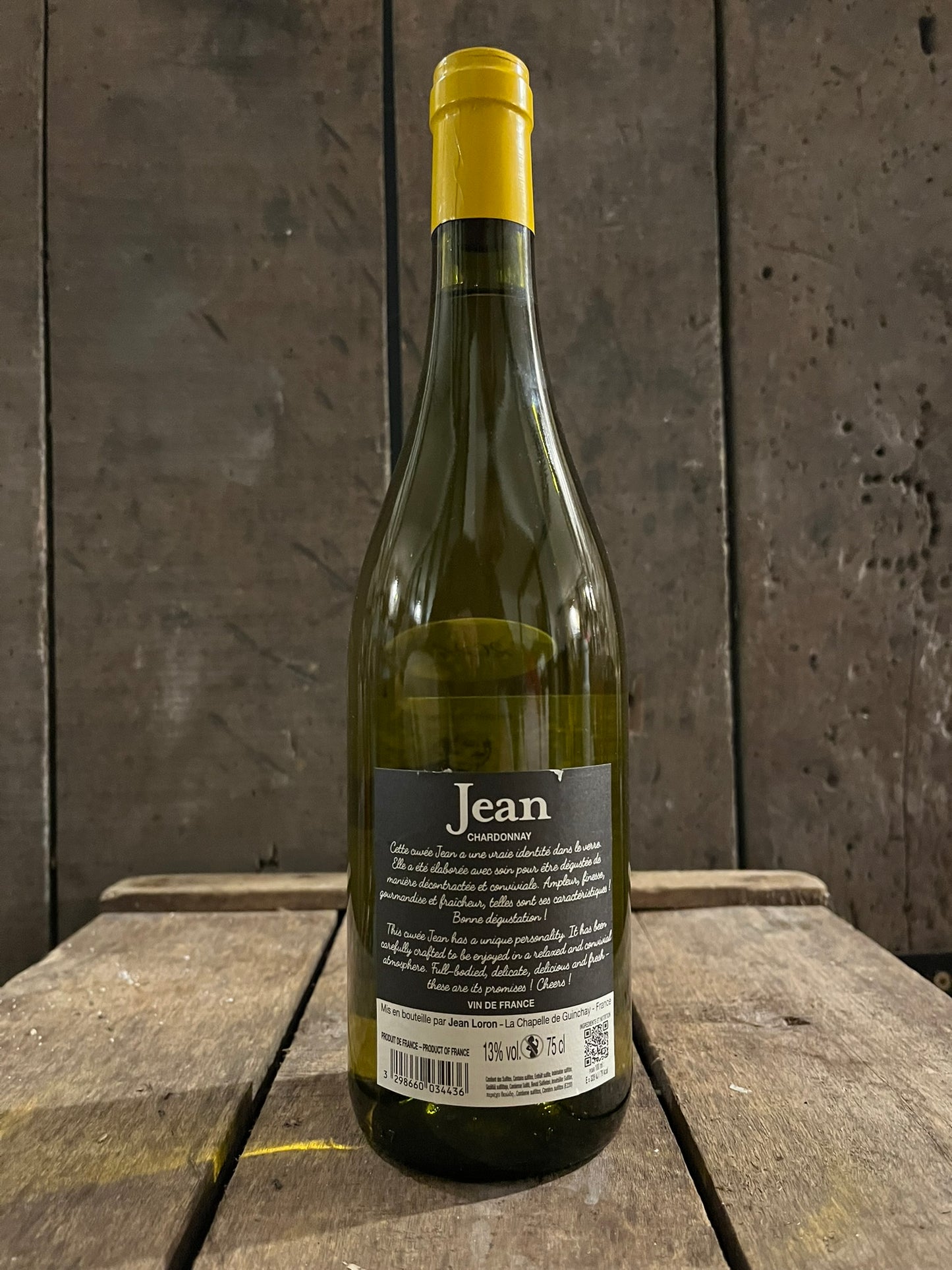 Vin de France - Jean Chardonnay - Blanc - carton de 6