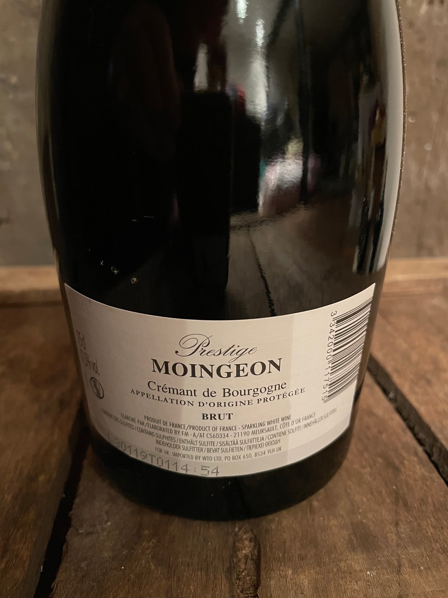 Domaine Moingeon Prestige - Crémant de Bourgogne Blanc - carton de 6