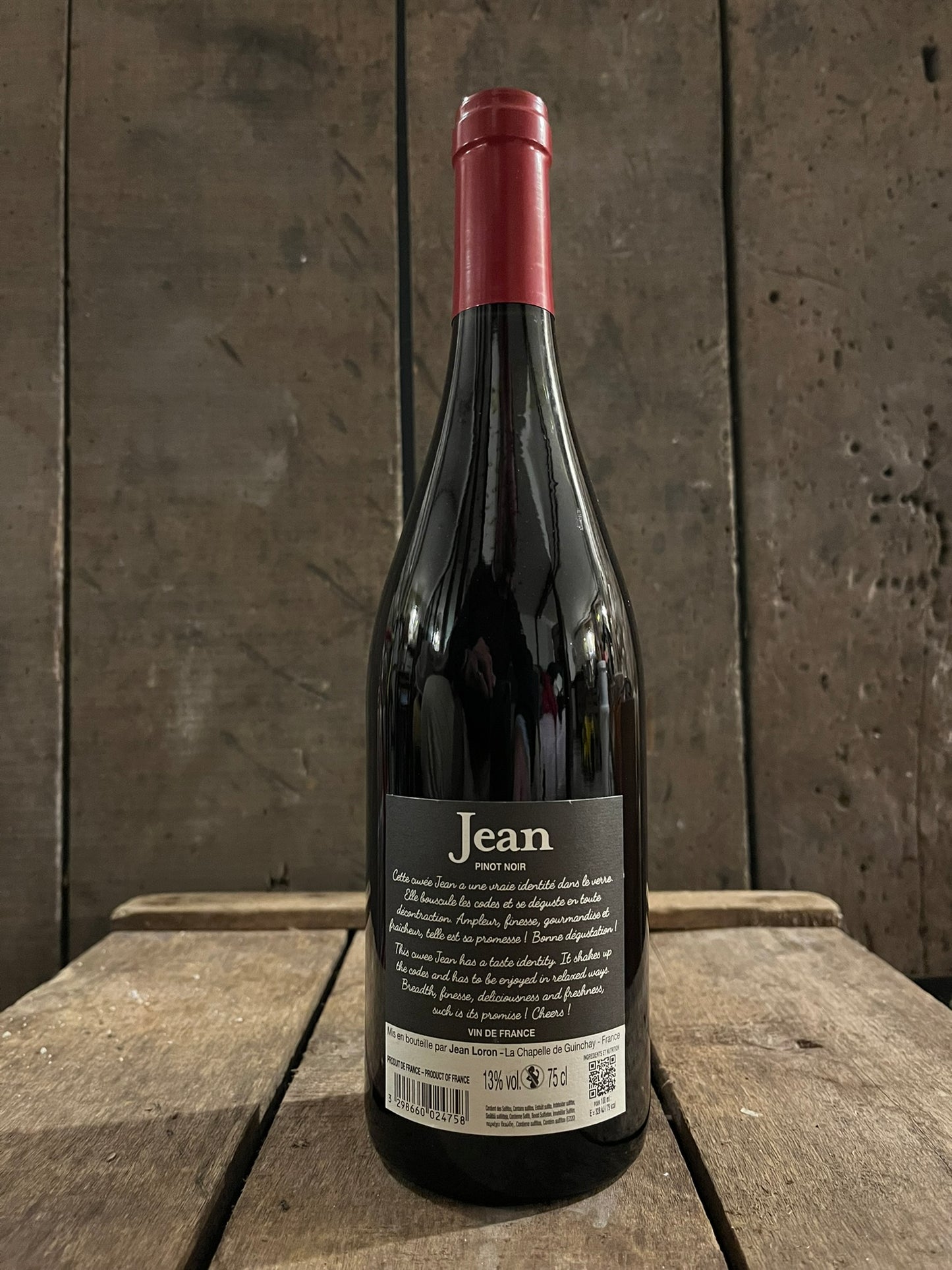Vin de France - Jean_Pinot Noir - rouge - carton de 6