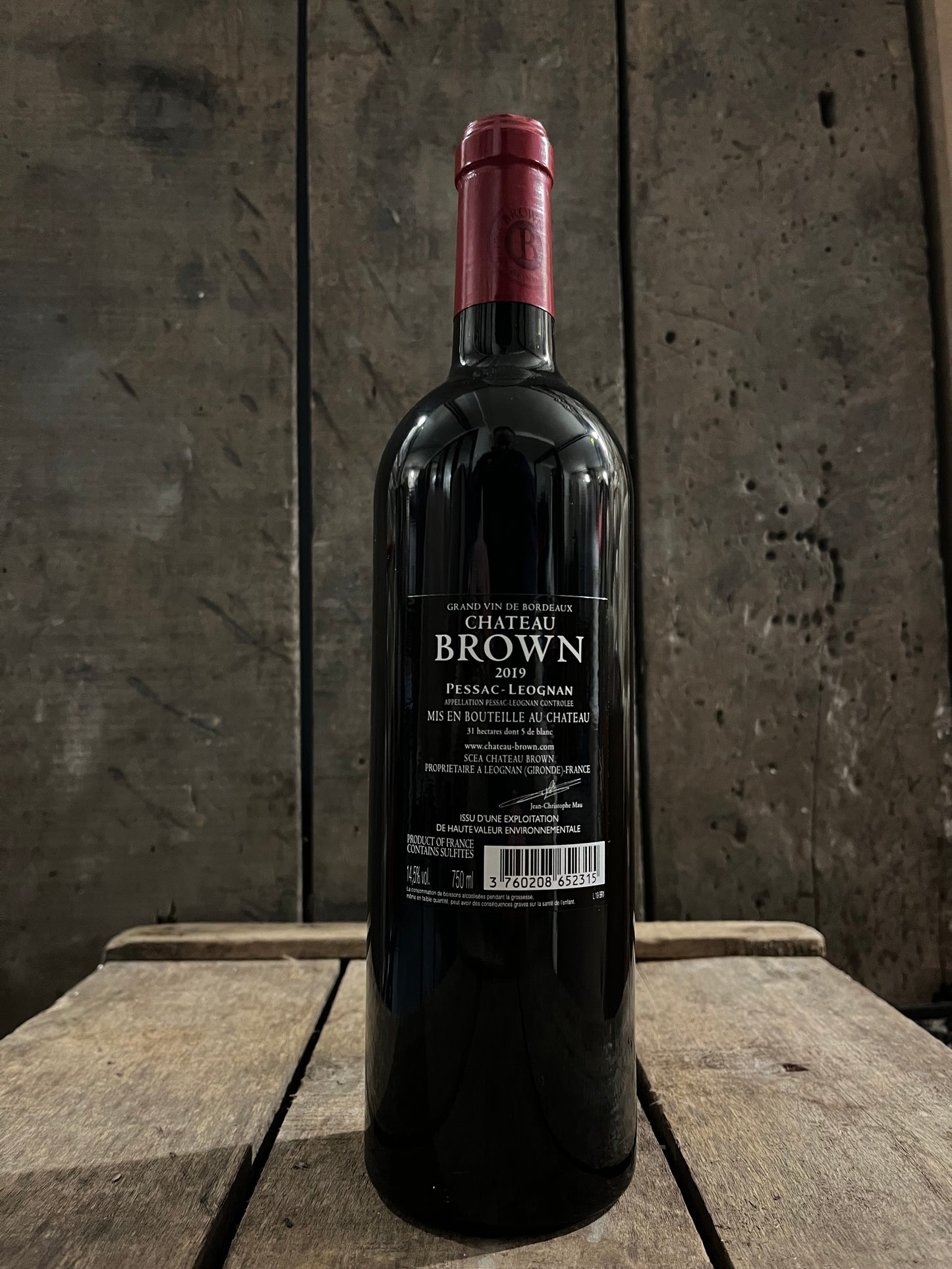 Château Brown rouge 2019 - Pessac Léognan - carton de 6