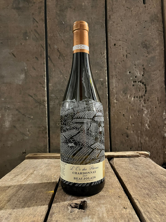 Beaujolais blanc 2024 - L'Or des Pierres sérigraphié  - Domaine Jean Lorron - carton de 6