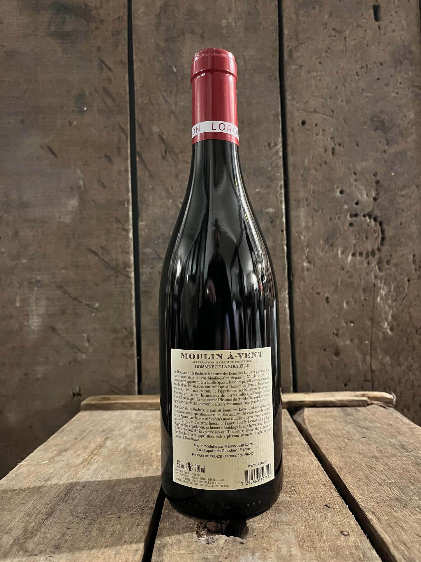 Moulin à Vent rouge 2023 - Domaine de La Rochelle - Maison Jean Loron - carton de 6
